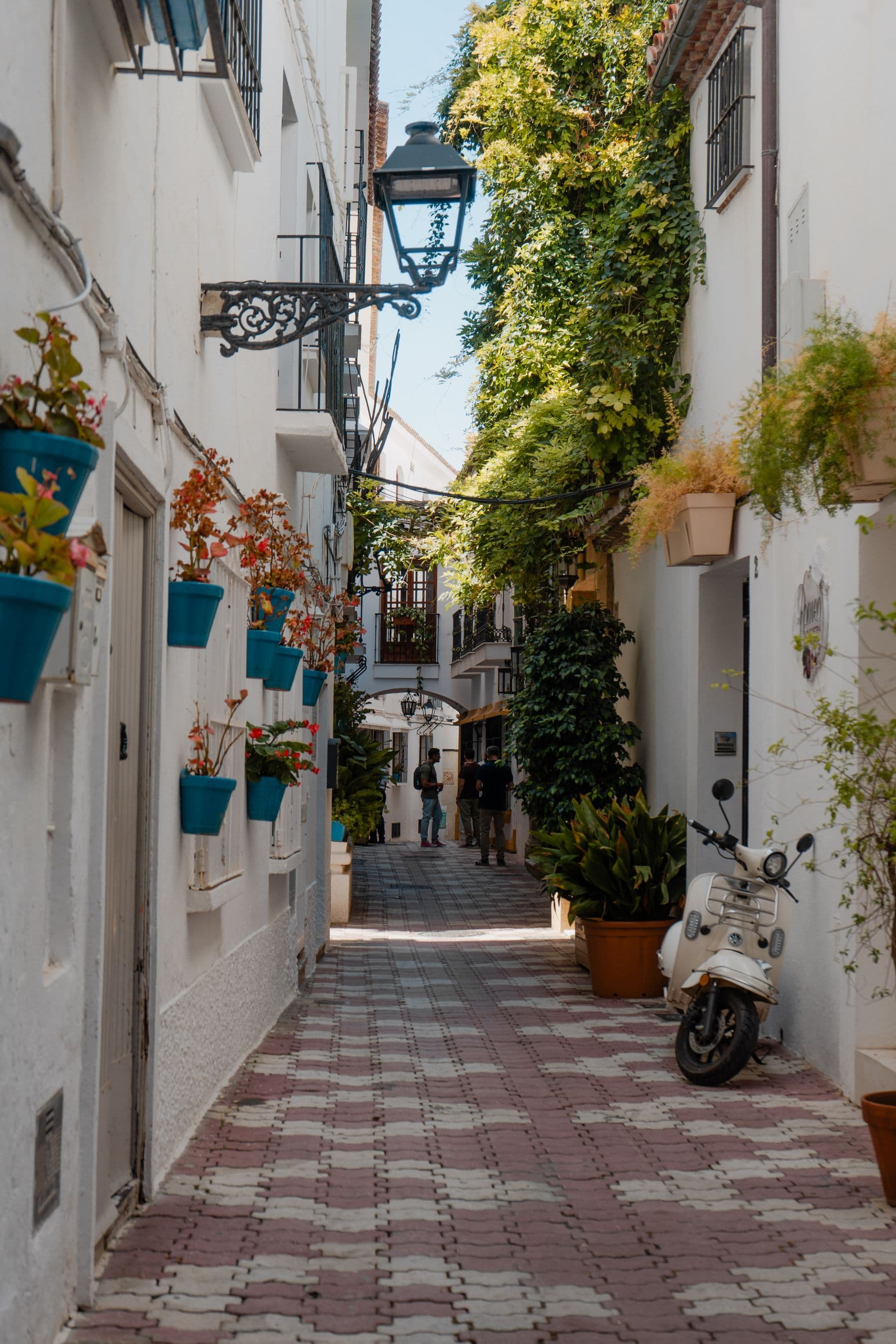 The whitewashed lanes of Marbella Old Town, where Stayzia began
